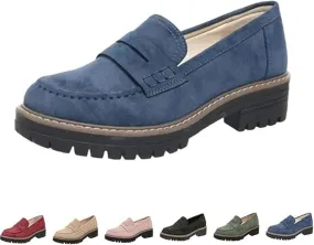 Orthopedic Platform Loafers for Women Thick Sole Loafers Comfort Orthopedic Shoes for Women Round Toe Loafers Shoes Slip on Shoes Casual Walking Shoes