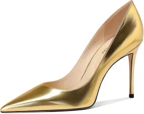 Women's High Heel Pumps Elegant Stiletto Heels with Cushioned Insole for Party and Office Comfortable Slip-On Design Ideal for Formal and Casual Occasions