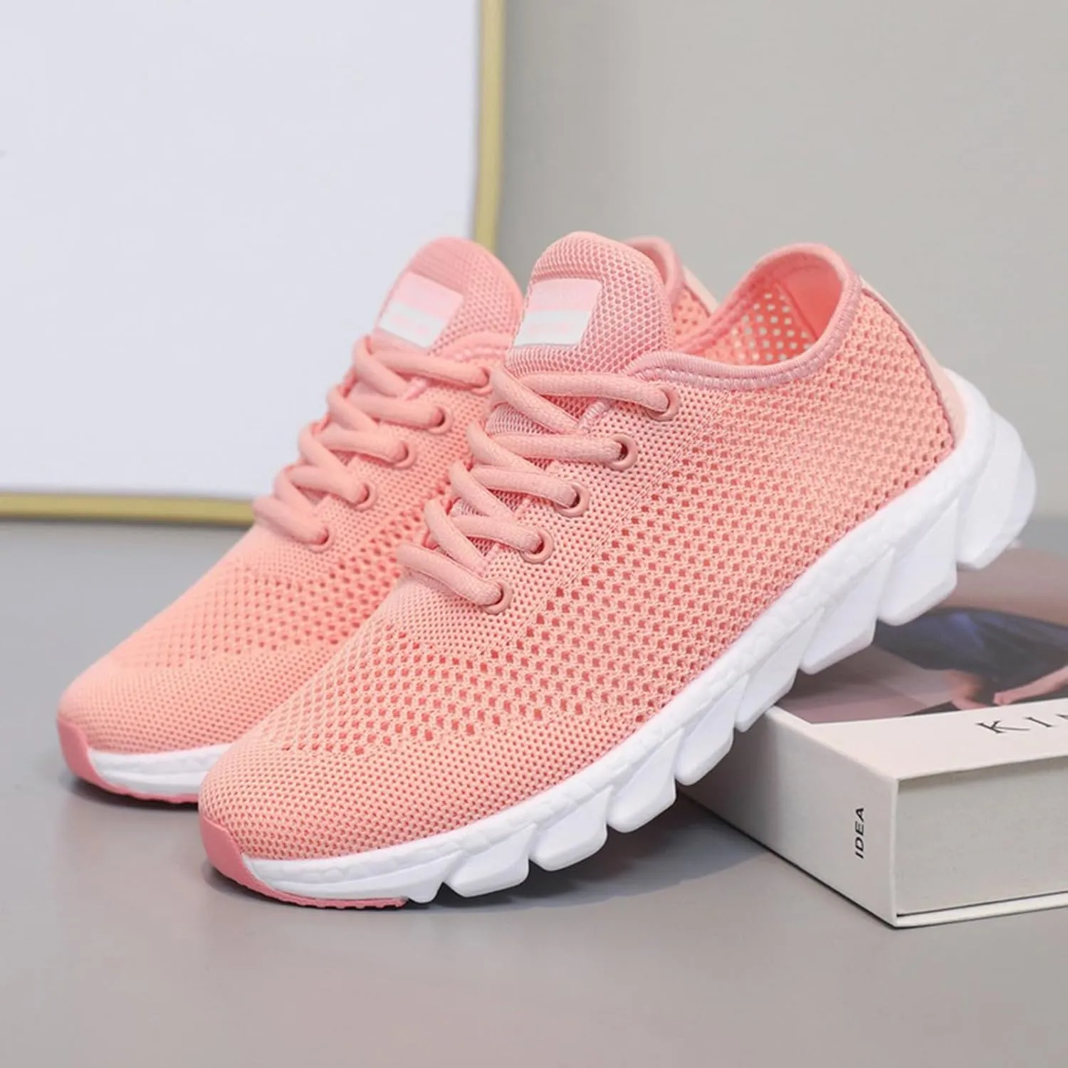 Womens Walking Shoes Slip on Running Shoes Lightweight Workout Gym Shoes Comfortable Casual Sneakers Mesh Shoes