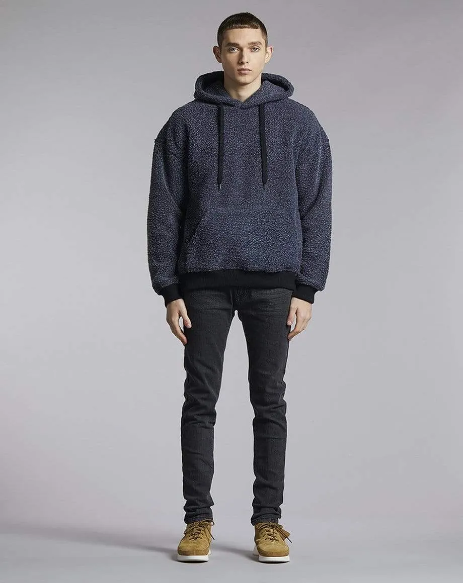 Woolfenden Polar Fleece Mens Hoodie | Charcoal