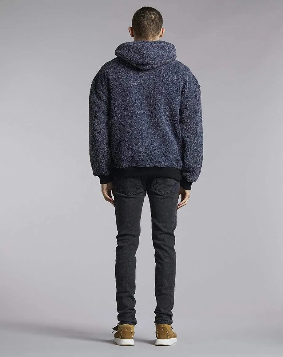 Woolfenden Polar Fleece Mens Hoodie | Charcoal