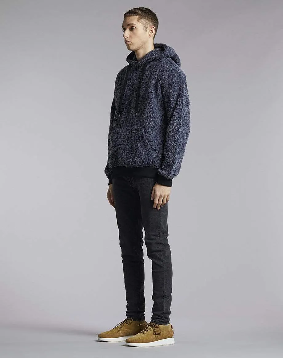 Woolfenden Polar Fleece Mens Hoodie | Charcoal